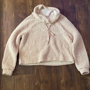 Sherpa Cropped Sweatshirt